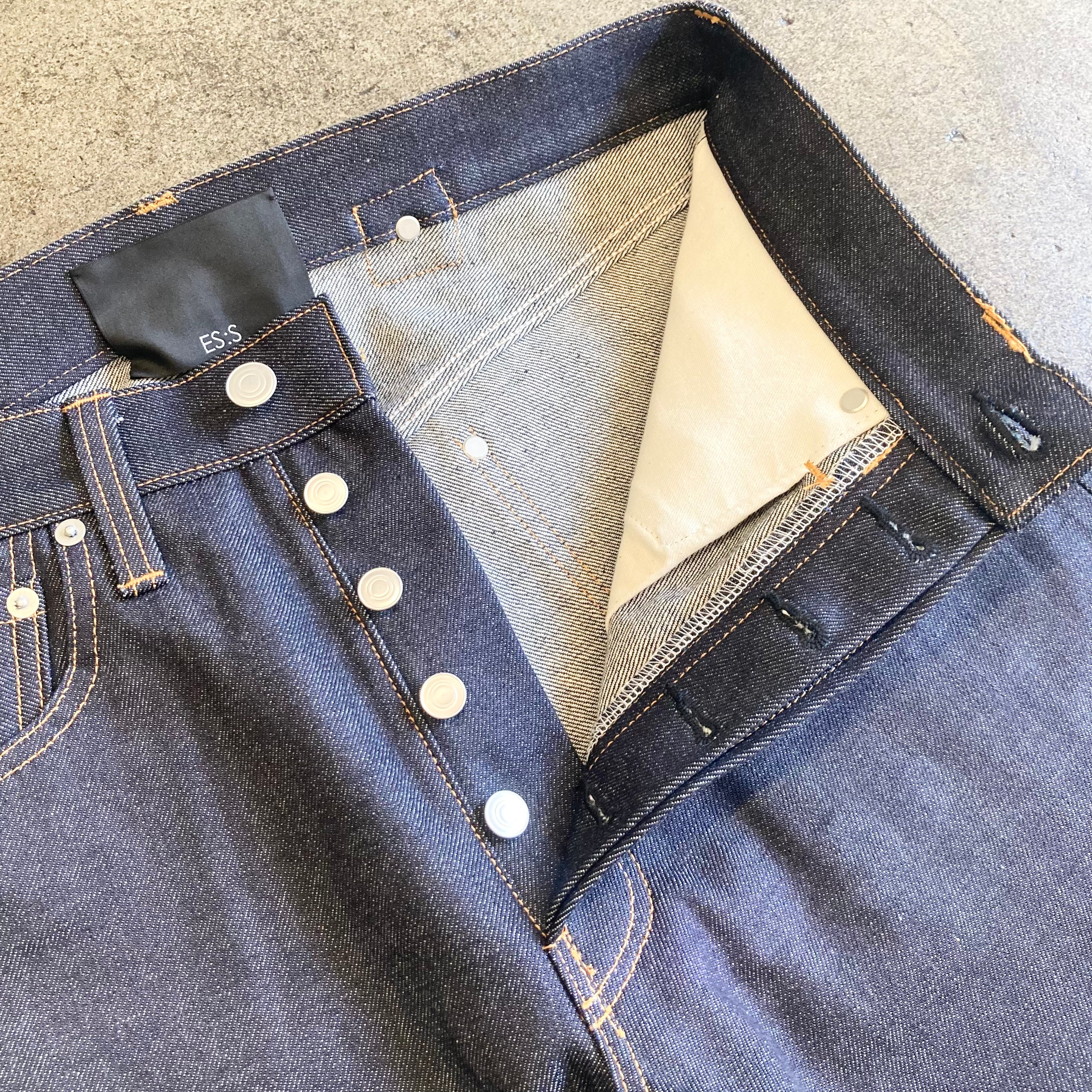 ES : S】CINCH BACK BAGGY JEANS 2nd / Indigo Rigid – TOKIS ES : S】CINCH BACK BAGGY JEANS 2nd / Indigo Rigid – TOKIS