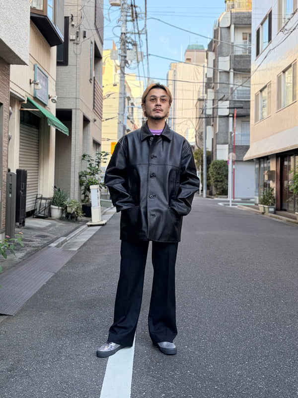 【m's braque】FLARE PANTS / Dark Navy