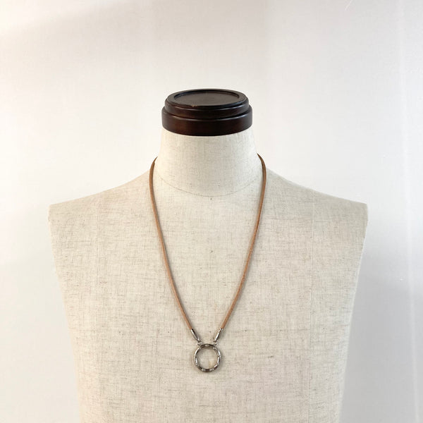 【END CUSTOM JEWELLERS】EYEGLASSES HOLDER NECKLACE - STAR FACE / Silver × Beige