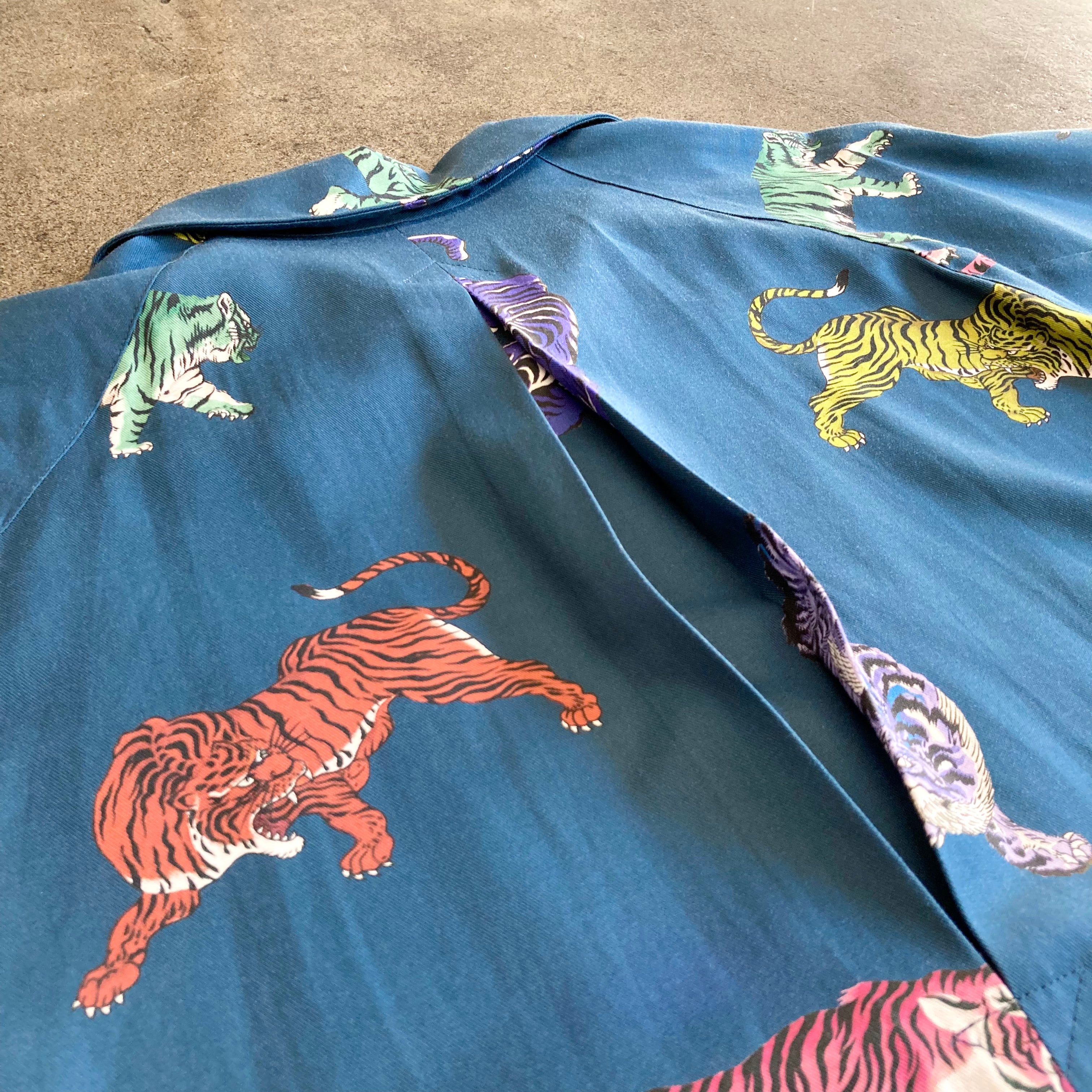 m's braque】LONG SLEEVE ALOHA SHIRT / Multi - Tigers – TOKIS m's braque】LONG SLEEVE ALOHA SHIRT / Multi - Tigers – TOKIS