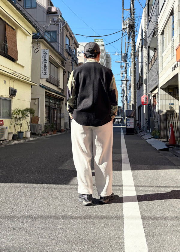 【frank leder / フランクリーダー】BLACK WOOL OUTER VEST / Black