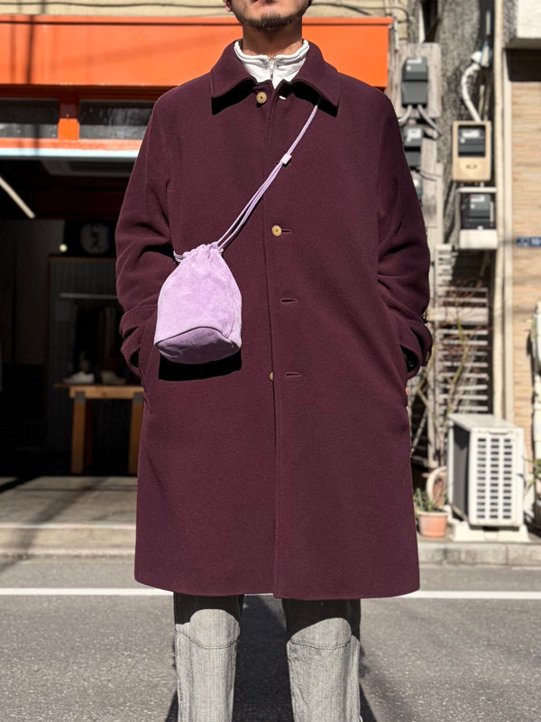 【hobo】DRAWSTRING POUCH - PIG SUEDE - / Lavender
