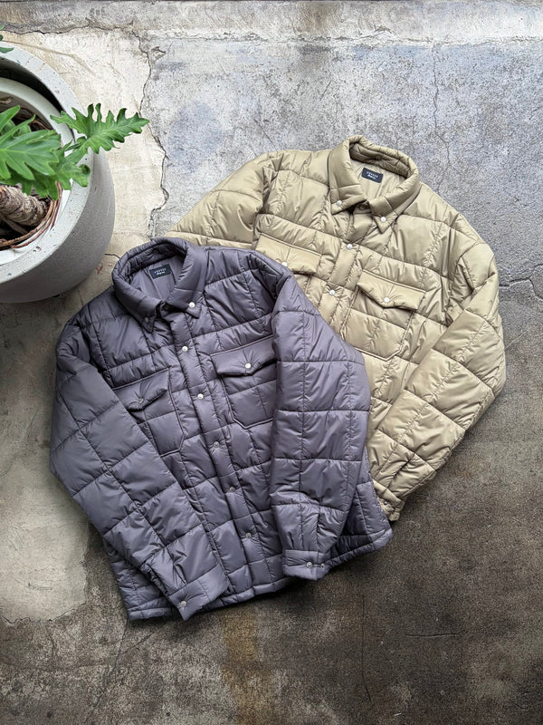 【 UNUSED 】PADDING QUILTED SHIRT / Gray