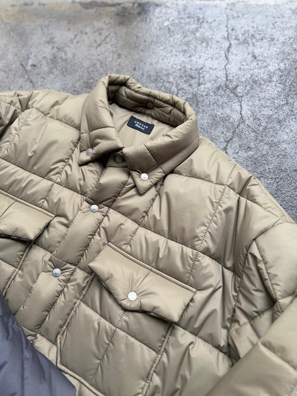 【 UNUSED 】PADDING QUILTED SHIRT / Taupe