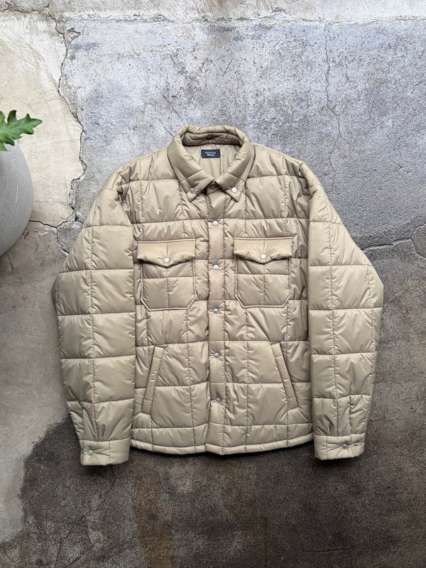 【 UNUSED 】PADDING QUILTED SHIRT / Taupe