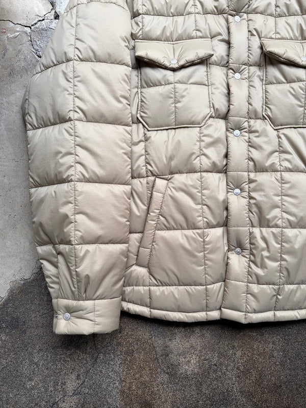 【 UNUSED 】PADDING QUILTED SHIRT / Taupe