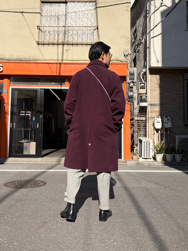 frank leder / フランクリーダー】BURGUNDY WOOL COAT / Burgundy – TOKIS