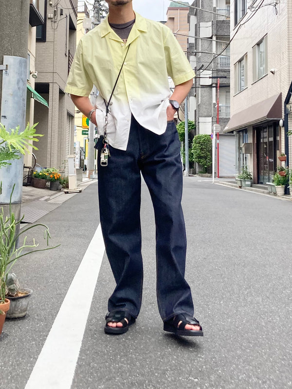 【hobo】STRAP KEY RING LONG  -COW LEATHER- / Black