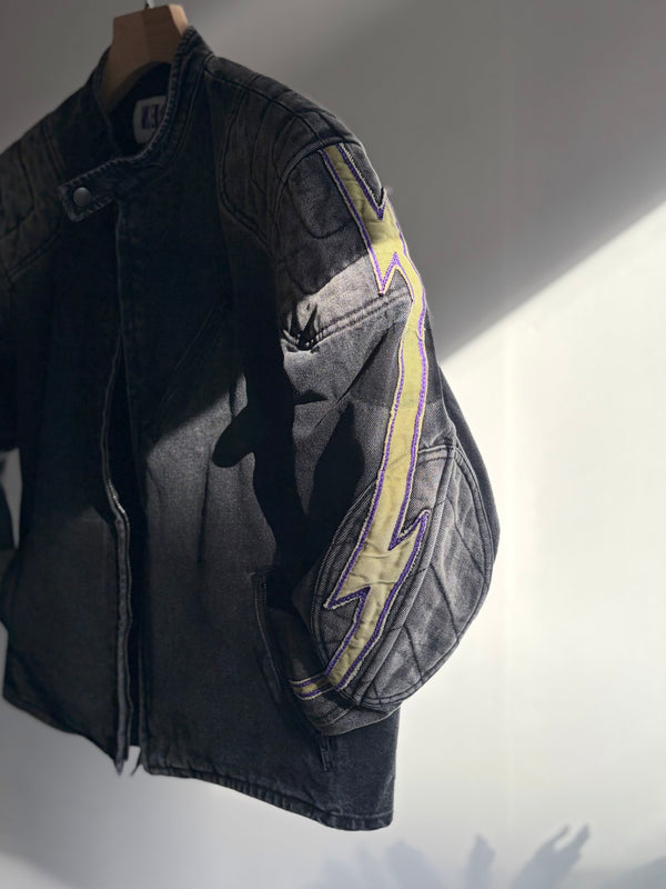 【 SHIDEN 】M.C. JACKET - 13OZ DENIM - / Black