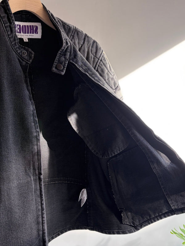【 SHIDEN 】M.C. JACKET - 13OZ DENIM - / Black
