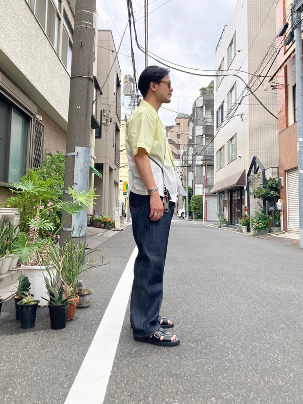 ES : S】CINCH BACK BAGGY JEANS 2nd / Indigo Rigid – TOKIS ES : S】CINCH BACK BAGGY JEANS 2nd / Indigo Rigid – TOKIS