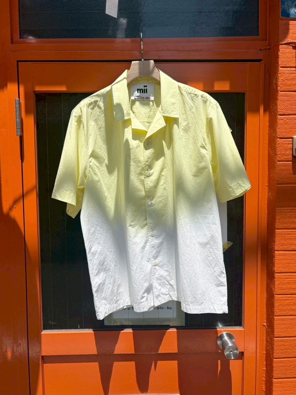 【 mii 】DIP DYED SHIRT - SUBHA - / Yellow