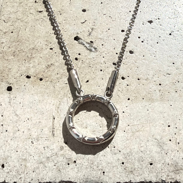 【END CUSTOM JEWELLERS】EYEGLASSES HOLDER CHAIN NECKLACE - STAR FACE - / Silver