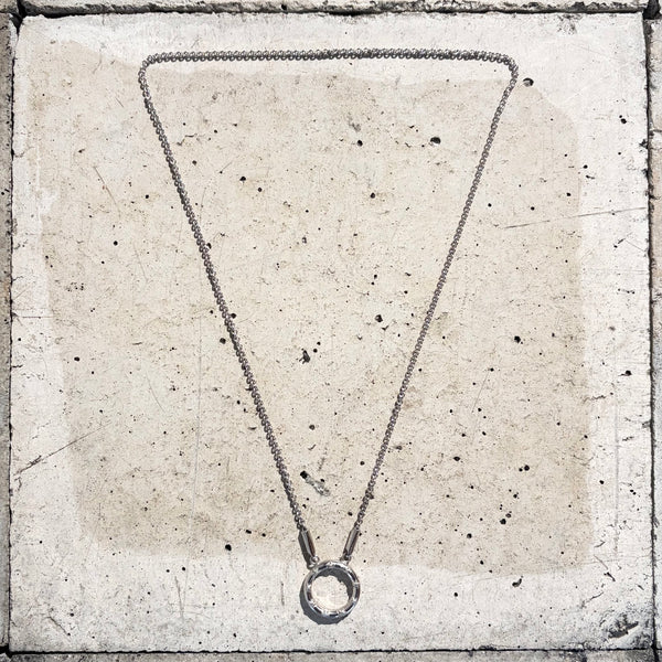 【END CUSTOM JEWELLERS】EYEGLASSES HOLDER CHAIN NECKLACE - STAR FACE - / Silver