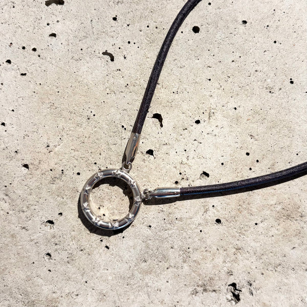 【END CUSTOM JEWELLERS】EYEGLASSES HOLDER NECKLACE - STAR FACE / Silver × Black