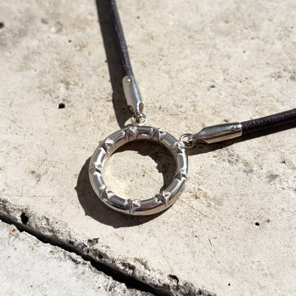 【END CUSTOM JEWELLERS】EYEGLASSES HOLDER NECKLACE - STAR FACE / Silver × Black