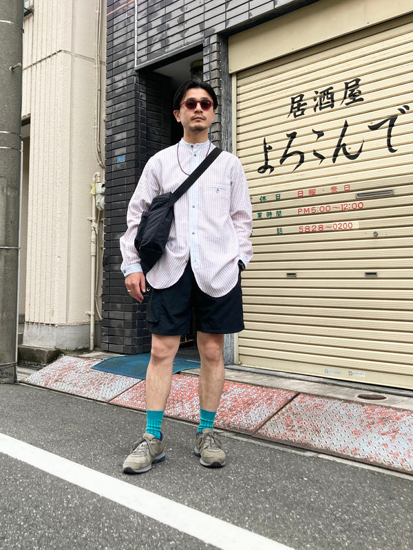 【hobo】SHOULDER BAG - NYLON OXFORD - / Black