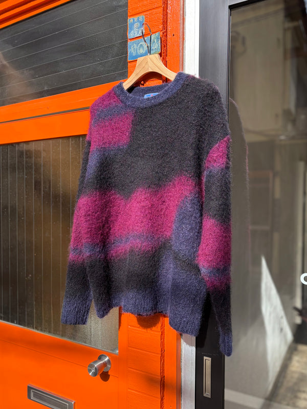 【 BLUE BLUE JAPAN 】シャギーグラデーション プルオーバーニット / Dark Navy