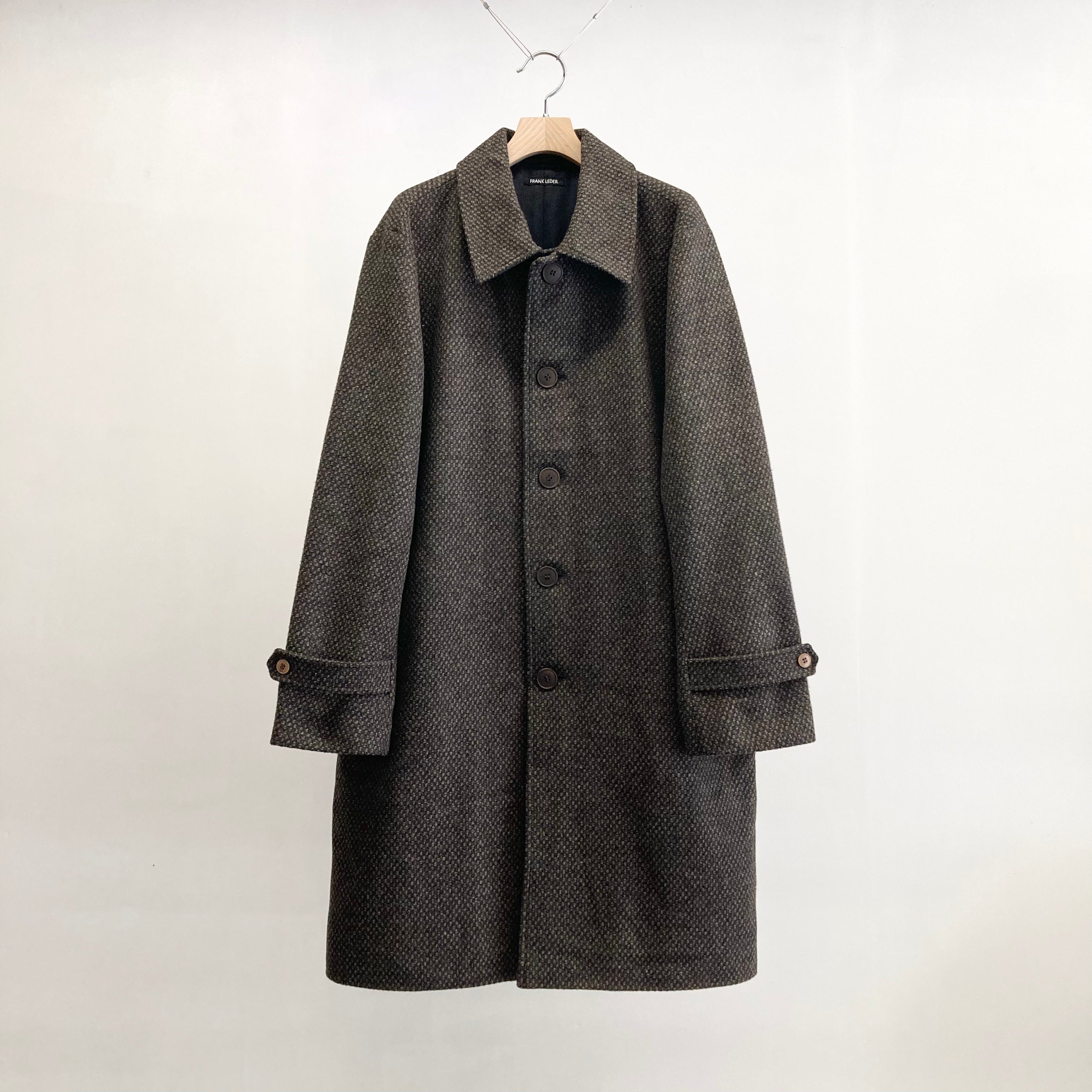 frank leder / フランクリーダー】BROWN STRUCTURED WOOL COAT / Brown – TOKIS