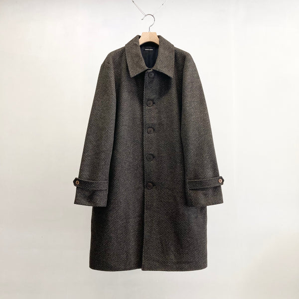 【frank leder / フランクリーダー】BROWN STRUCTURED WOOL COAT / Brown