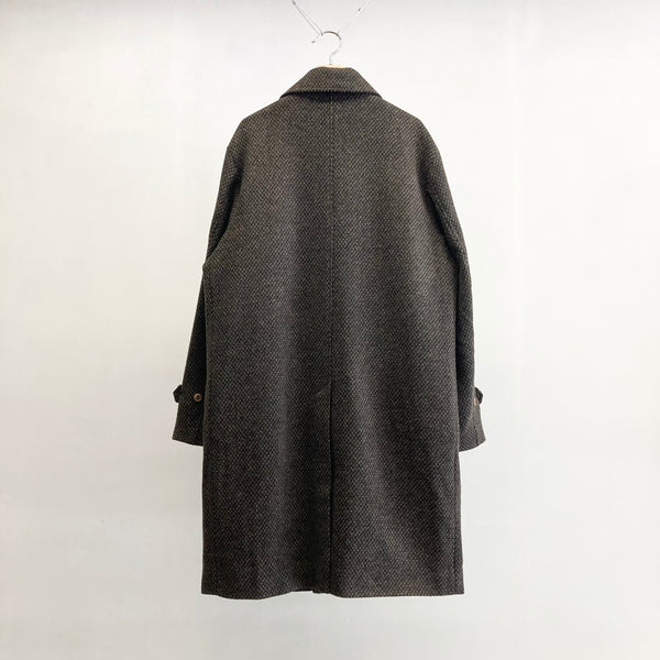 frank leder / フランクリーダー】BROWN STRUCTURED WOOL COAT / Brown – TOKIS