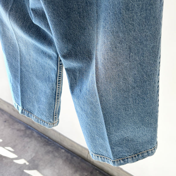 RhodolirioN 】90'LOOSE STRAIGHT PANT - DENIM - / Indigo – TOKIS