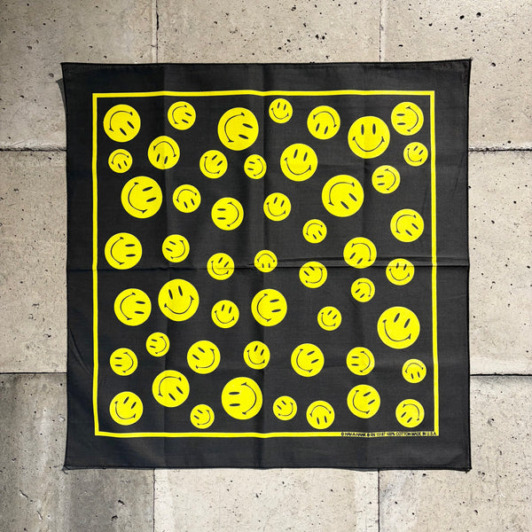 【 HAV-A-HANK 】BANDANA - MADE IN U.S.A. - / Smily Face