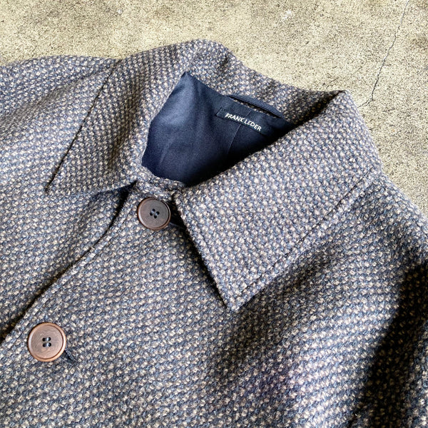 【frank leder / フランクリーダー】BROWN STRUCTURED WOOL COAT / Brown