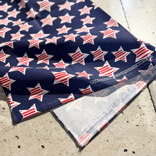 【 HAV-A-HANK 】BANDANA - MADE IN U.S.A. - / American Stars
