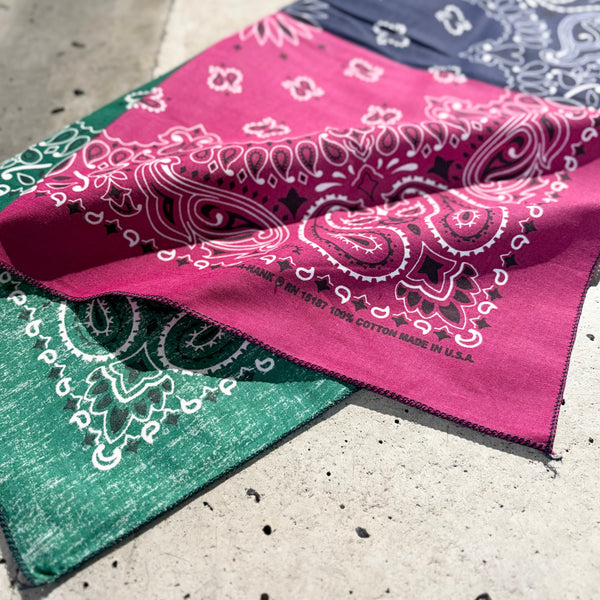 【 HAV-A-HANK 】QUAD PAISLEY BANDANA - MADE IN U.S.A. - / Spring