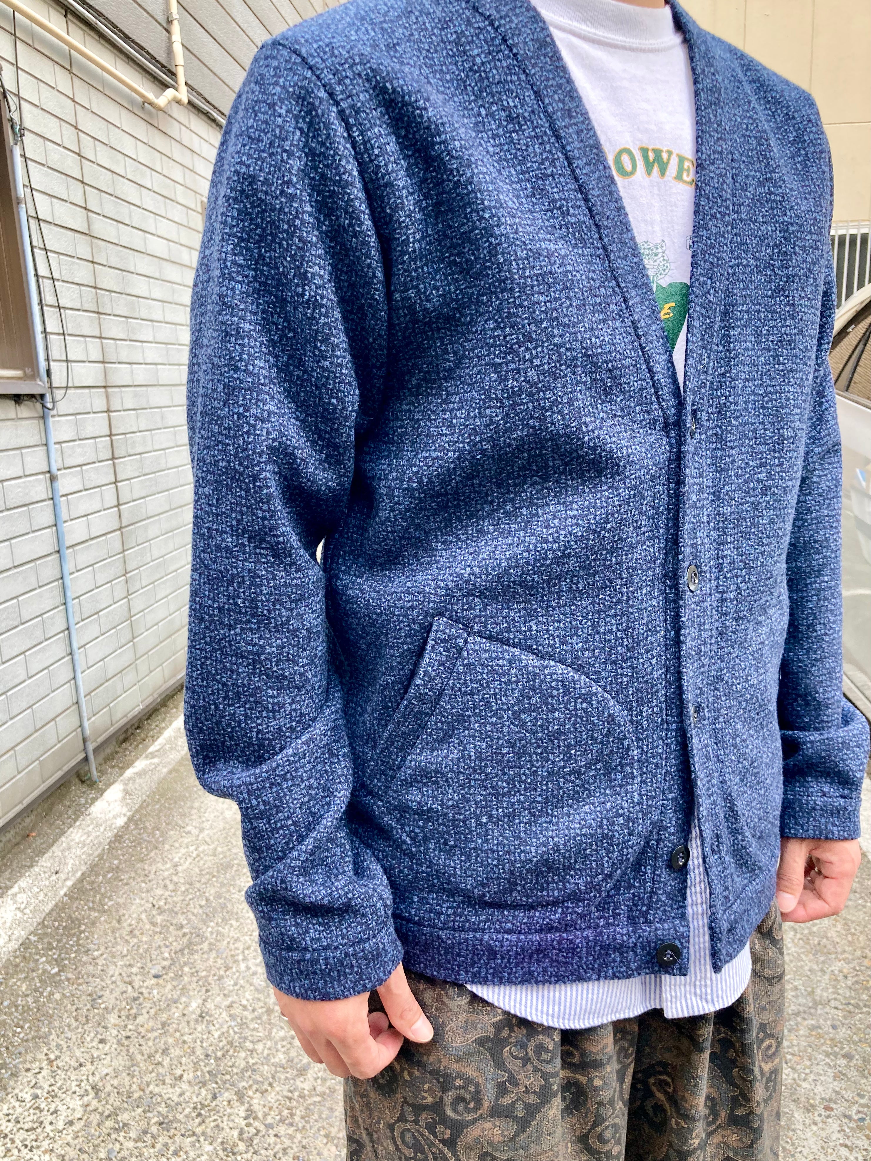 frank leder / フランクリーダー】BLUE WOOL CARDIGAN / Blue frank leder / フランクリーダー】BLUE WOOL CARDIGAN / Blue