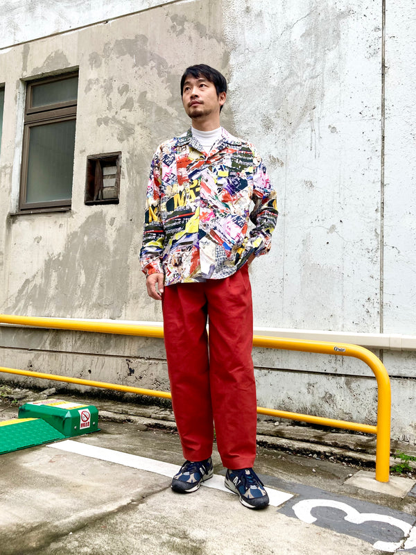 m's braque】LONG SLEEVE ALOHA SHIRTS / Collage Multi – TOKIS