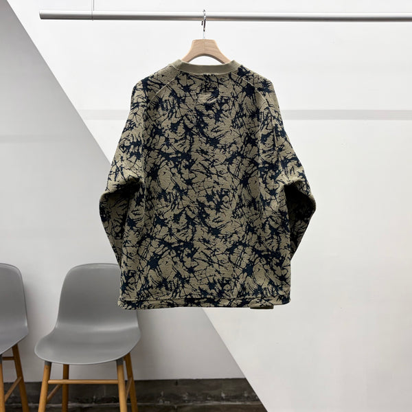 【 BLUE BLUE JAPAN 】ウラケプリント プルオーバー / Olive