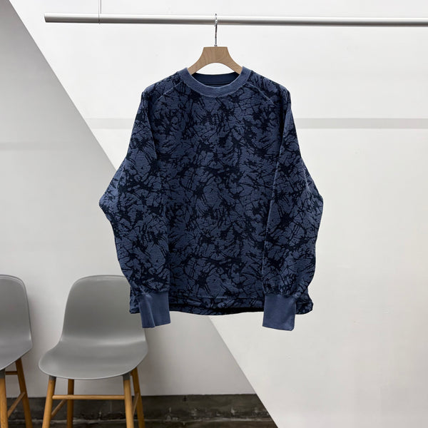 【 BLUE BLUE JAPAN 】ウラケプリント プルオーバー / Navy