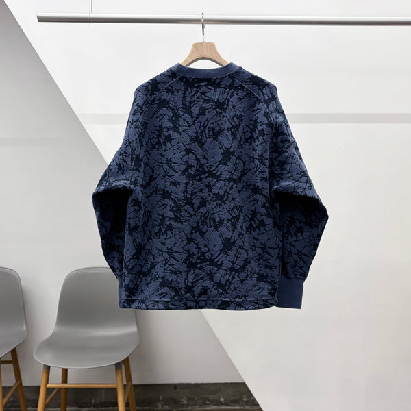 【 BLUE BLUE JAPAN 】ウラケプリント プルオーバー / Navy
