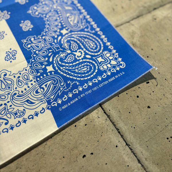【 HAV-A-HANK 】TRICOLOR PAISLEY BANDANA - MADE IN U.S.A. - / Tricolor