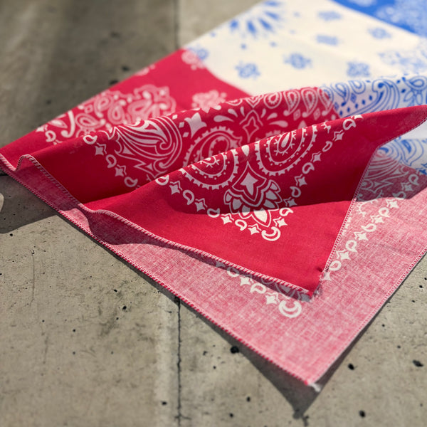 【 HAV-A-HANK 】TRICOLOR PAISLEY BANDANA - MADE IN U.S.A. - / Tricolor