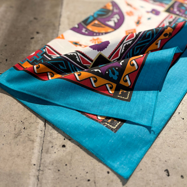 【 HAV-A-HANK 】BANDANA - MADE IN U.S.A. - / Aztec turquoise