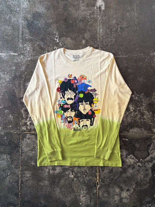 【 GRAPHIC WEAR & GOODS 】L-S TEE " YELLOW SUBMARINE " / Green × Beige