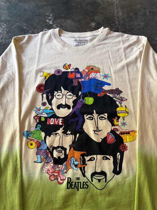 【 GRAPHIC WEAR & GOODS 】L-S TEE " YELLOW SUBMARINE " / Green × Beige