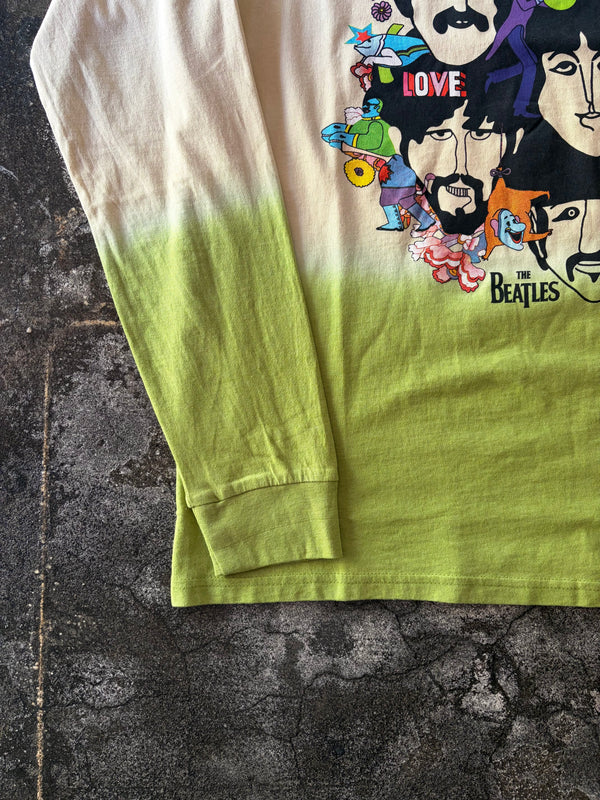 【 GRAPHIC WEAR & GOODS 】L-S TEE " YELLOW SUBMARINE " / Green × Beige