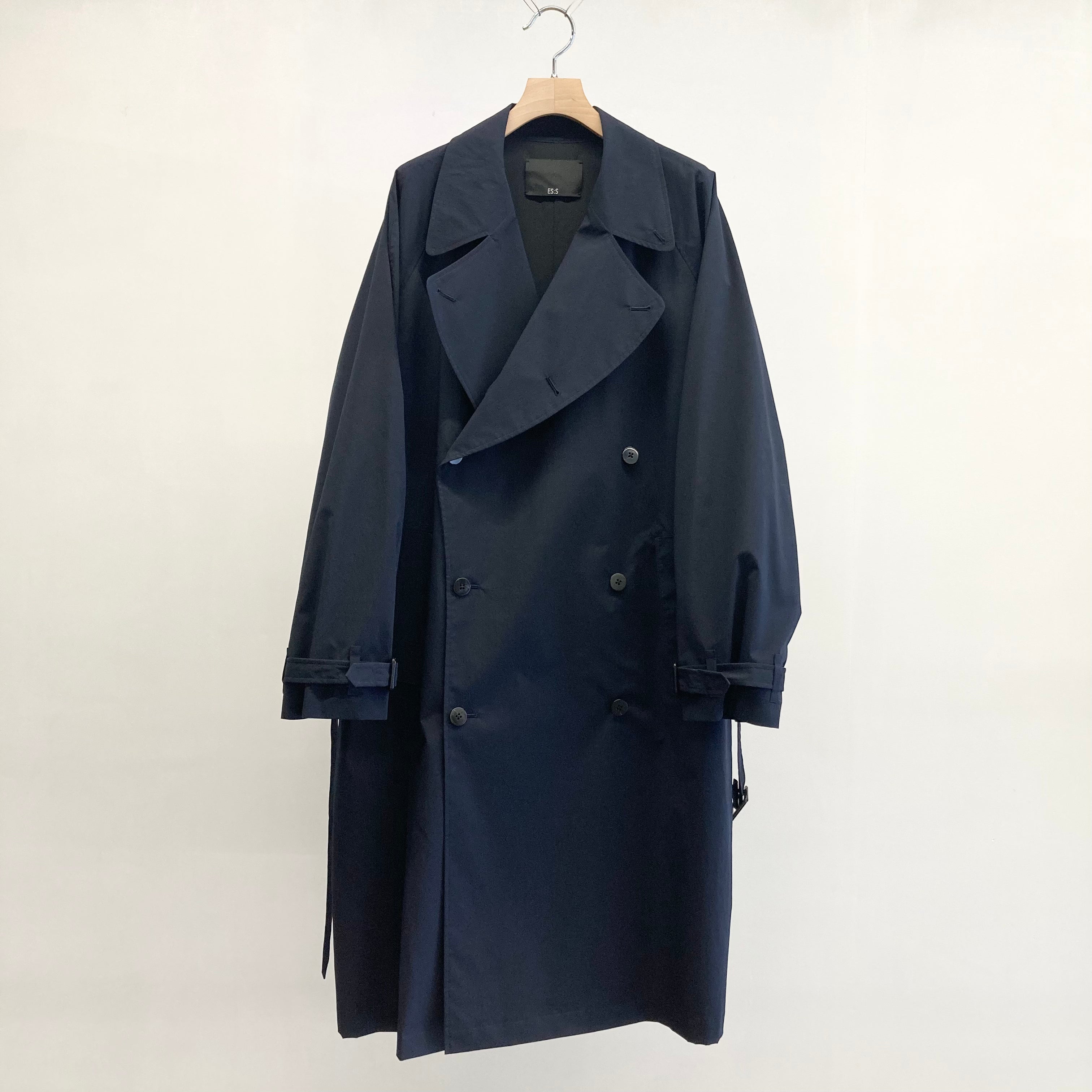 ES:S ポリエステルタイプライタートレンチコート ネイビー サイズ1(M) ES : S】TRENCH COAT - Typewriter Strong Waterproof - / Navy