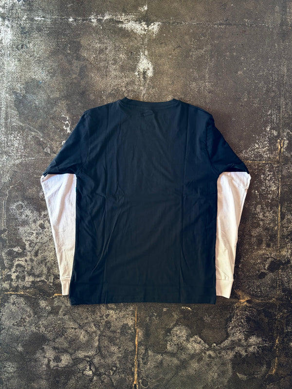 【 GRAPHIC WEAR & GOODS 】LAYERED L-S TEE " RED HOT CHILI PEPPERS " / Black × White