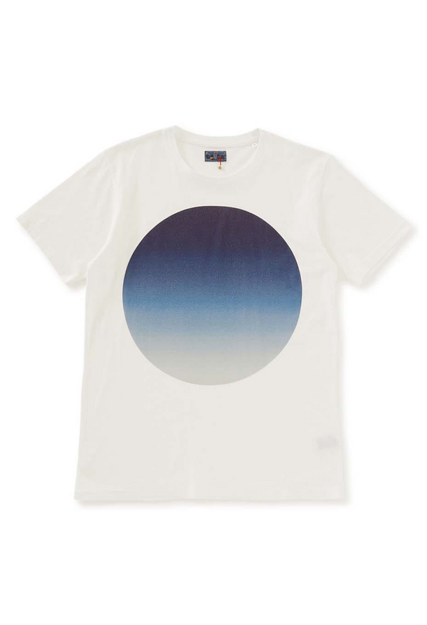 【 BLUE BLUE JAPAN 】オオマルグラデーション Tシャツ / Blue