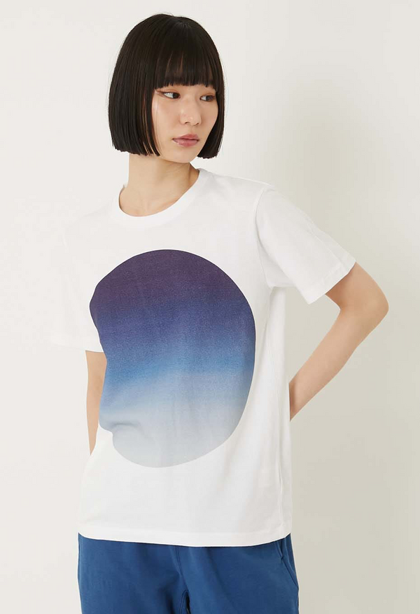 【 BLUE BLUE JAPAN 】オオマルグラデーション Tシャツ / Blue