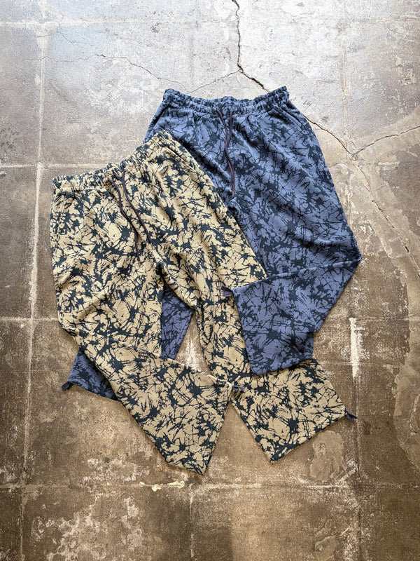 【 BLUE BLUE JAPAN 】ウラケプリント イージーパンツ / Olive