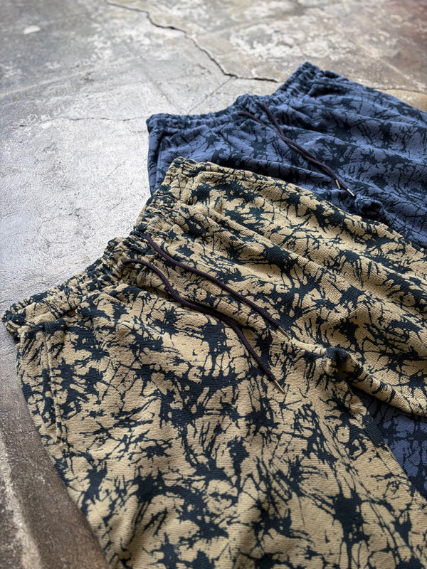 【 BLUE BLUE JAPAN 】ウラケプリント イージーパンツ / Navy