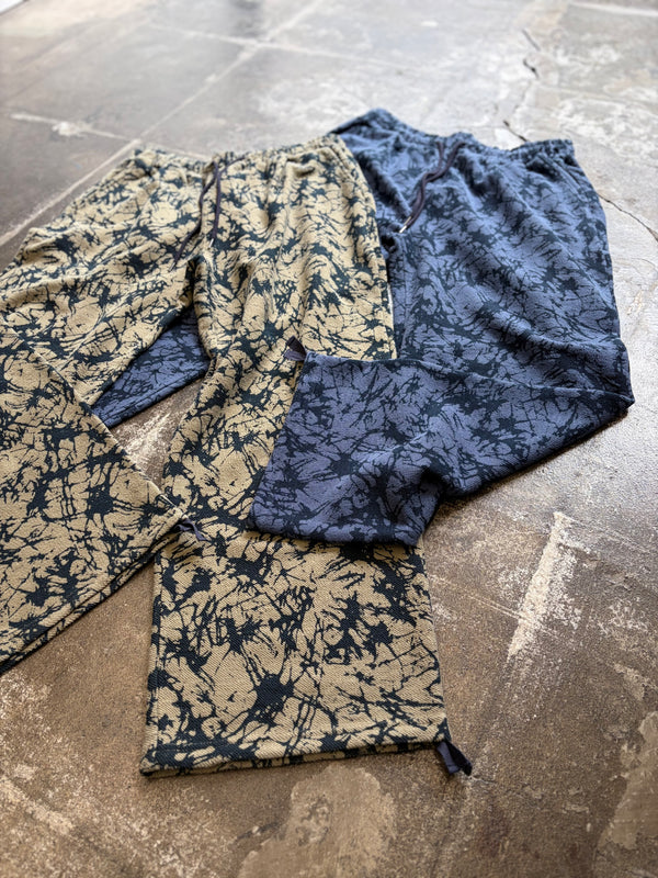 【 BLUE BLUE JAPAN 】ウラケプリント イージーパンツ / Olive