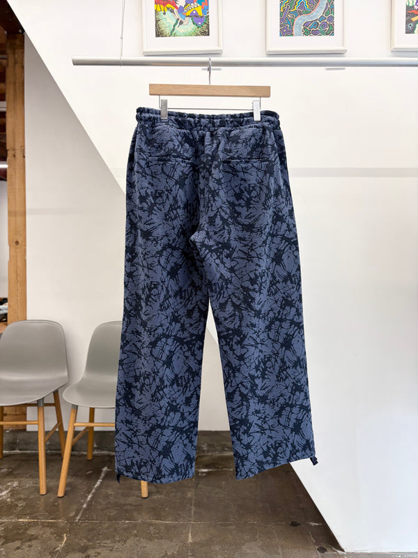 【 BLUE BLUE JAPAN 】ウラケプリント イージーパンツ / Navy