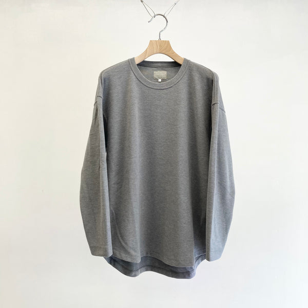 【CURLY】PREMIEREWARM L/S TEE - Crewneck - / M.Grey